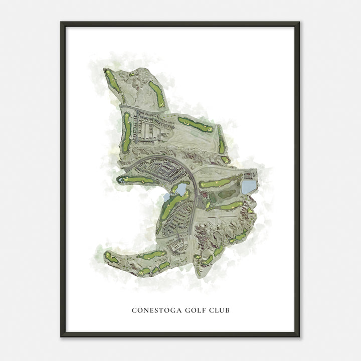 Print of Conestoga Golf Club Classic Map