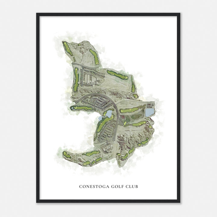 Print of Conestoga Golf Club Classic Map
