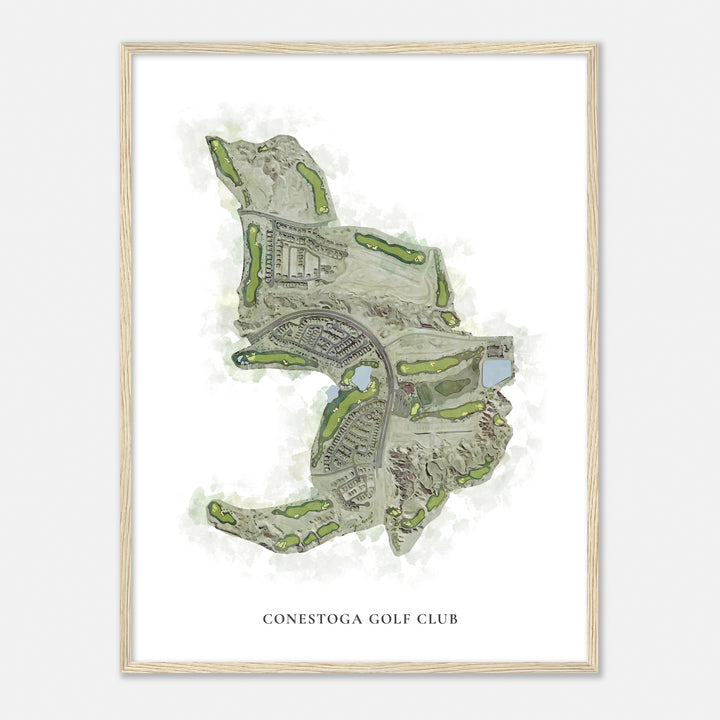 Print of Conestoga Golf Club Classic Map