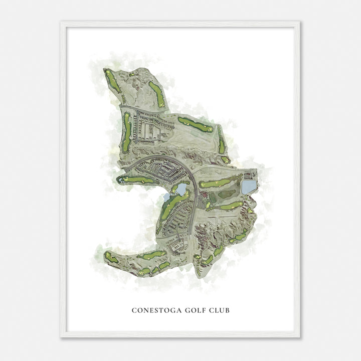 Print of Conestoga Golf Club Classic Map