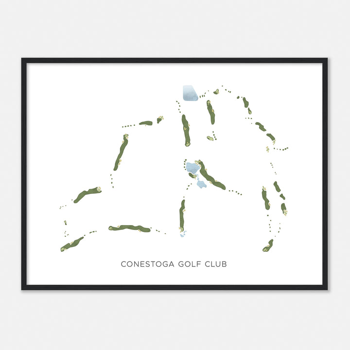 Print of Conestoga Golf Club Modern Map