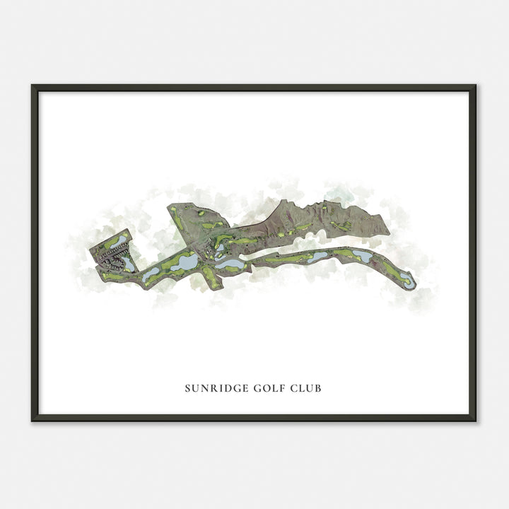 Print of Sunridge Golf Club Classic Map