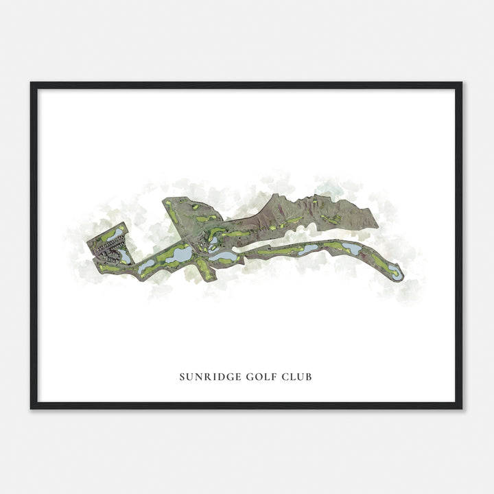 Print of Sunridge Golf Club Classic Map