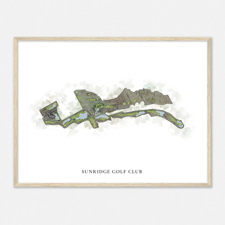 Print of Sunridge Golf Club Classic Map
