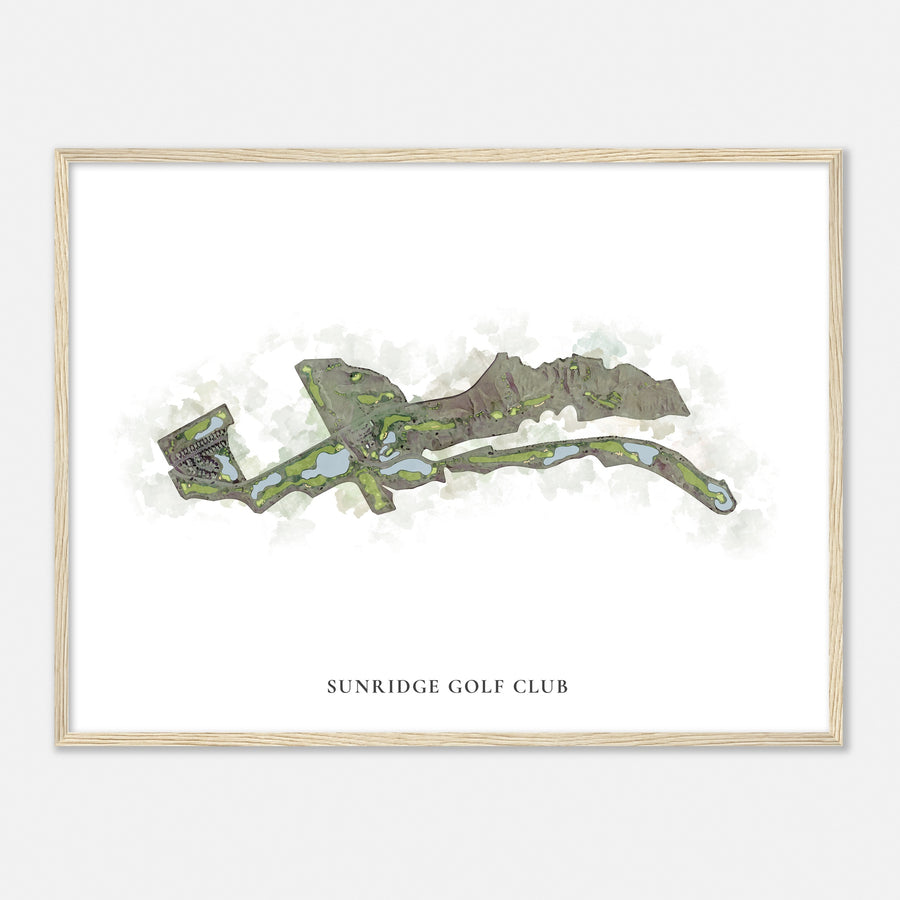 Print of Sunridge Golf Club Classic Map
