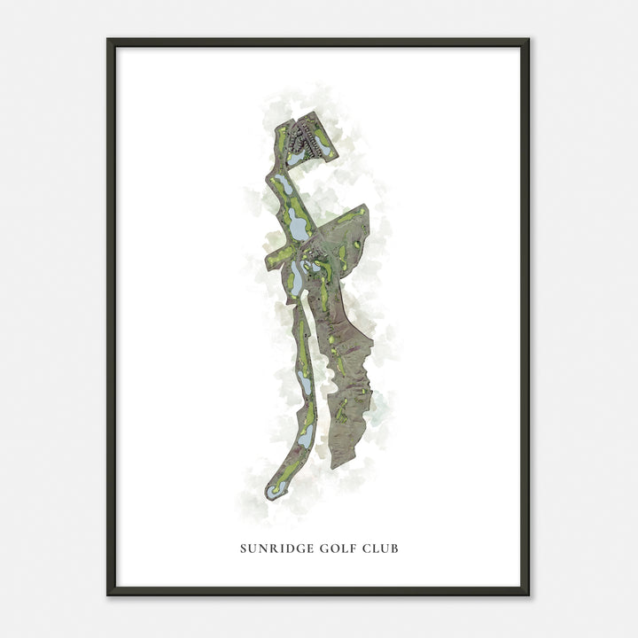Print of Sunridge Golf Club Classic Map