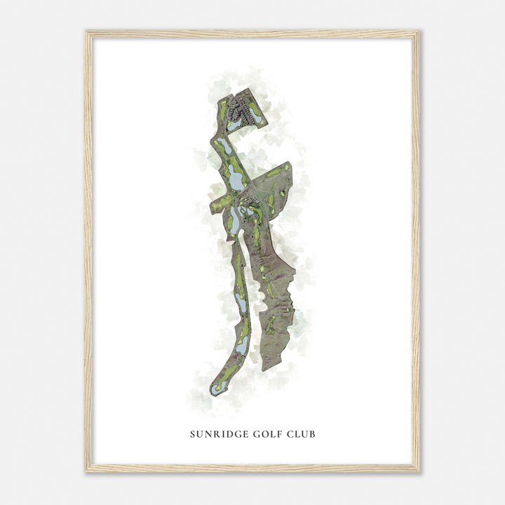 Print of Sunridge Golf Club Classic Map