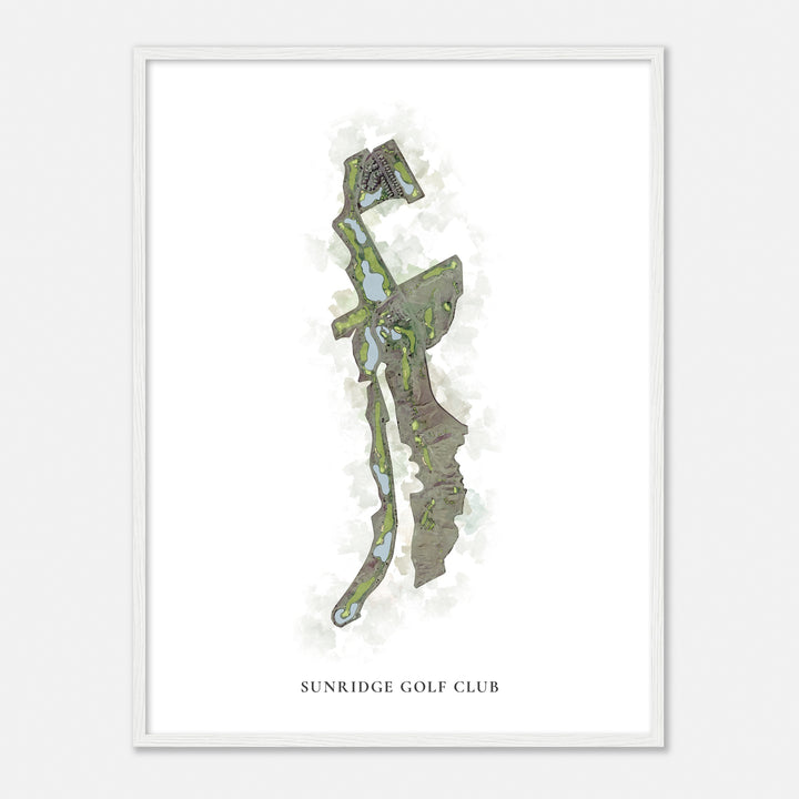 Print of Sunridge Golf Club Classic Map