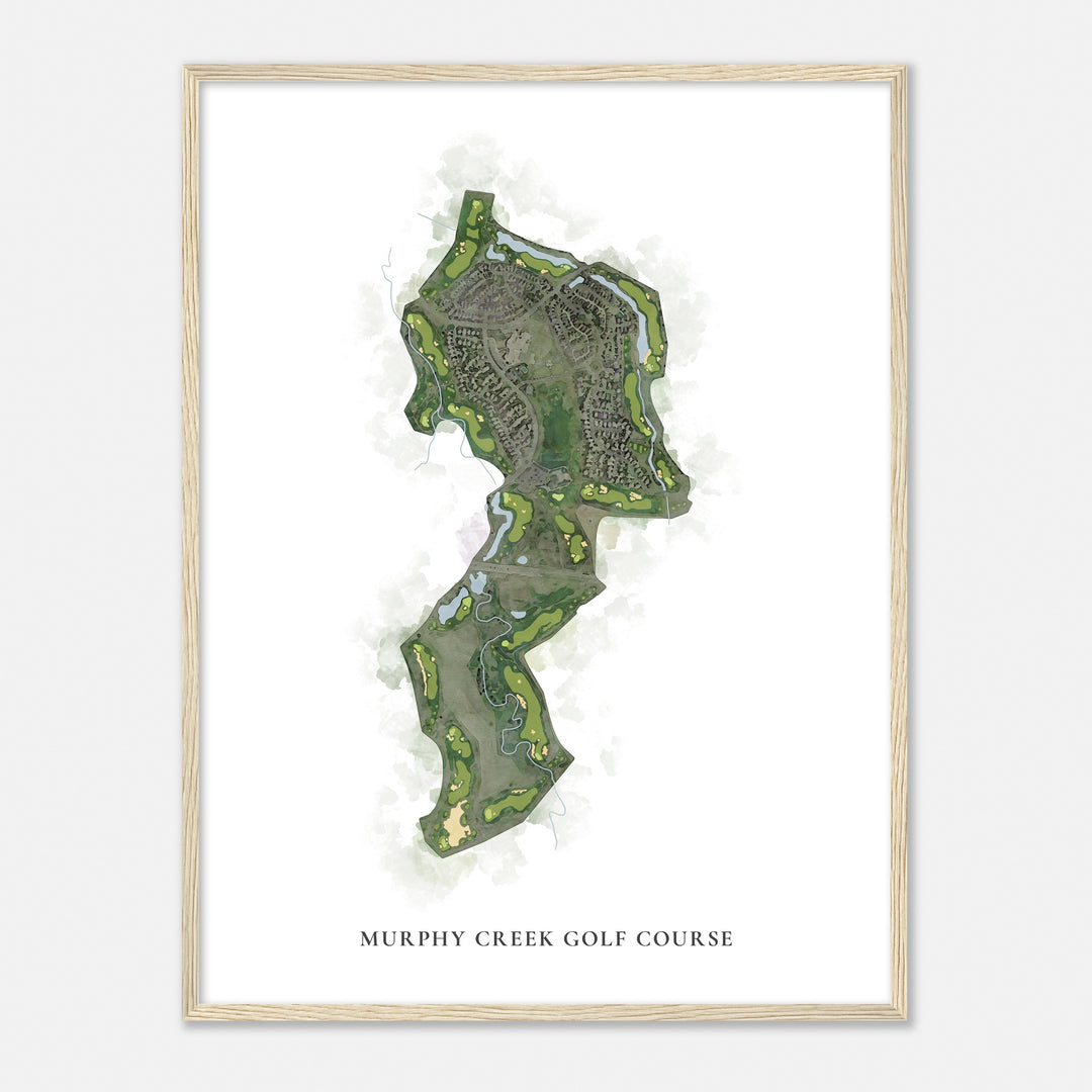 Print of Murphy Creek Golf Course Classic Map