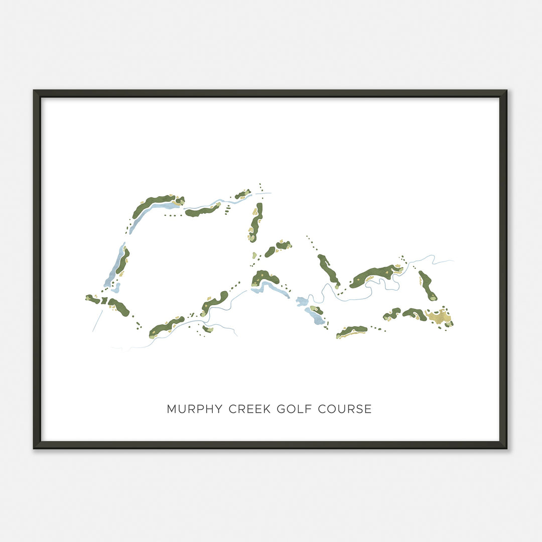 Print of Murphy Creek Golf Course Modern Map