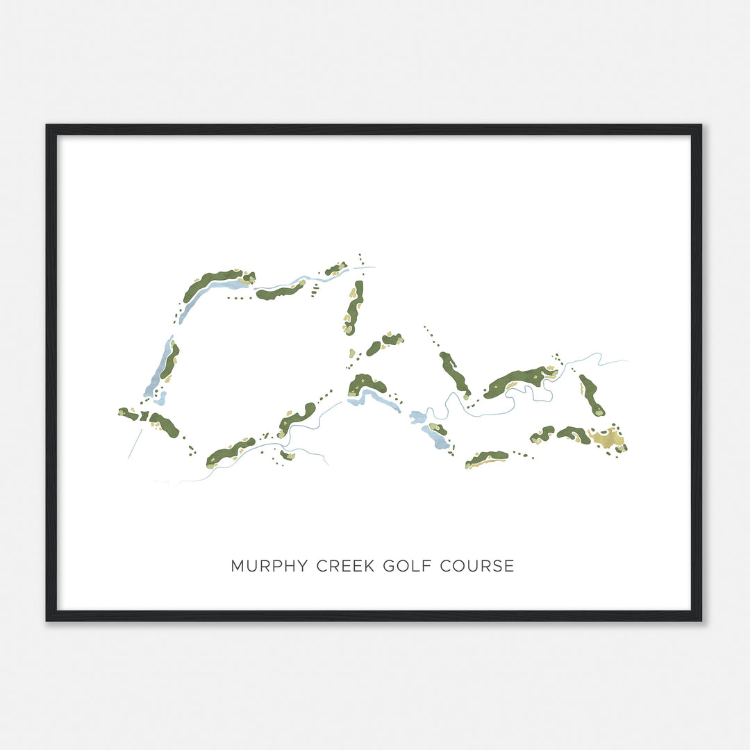 Print of Murphy Creek Golf Course Modern Map