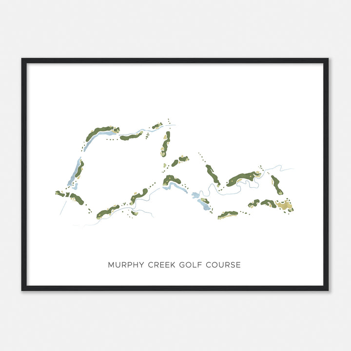 Print of Murphy Creek Golf Course Modern Map