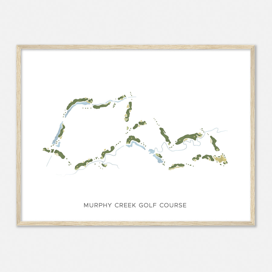 Print of Murphy Creek Golf Course Modern Map