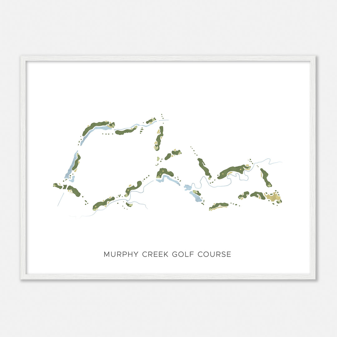 Print of Murphy Creek Golf Course Modern Map