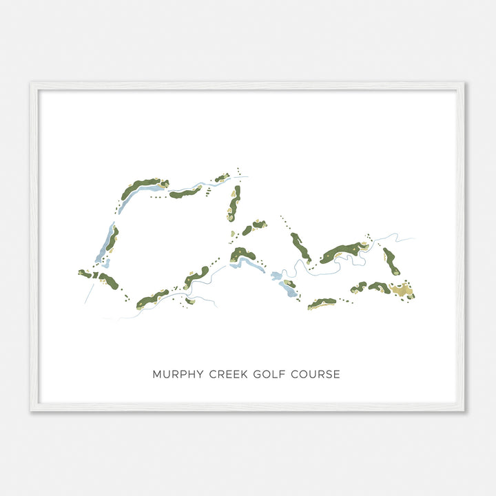 Print of Murphy Creek Golf Course Modern Map