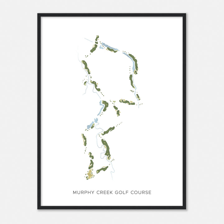 Print of Murphy Creek Golf Course Modern Map