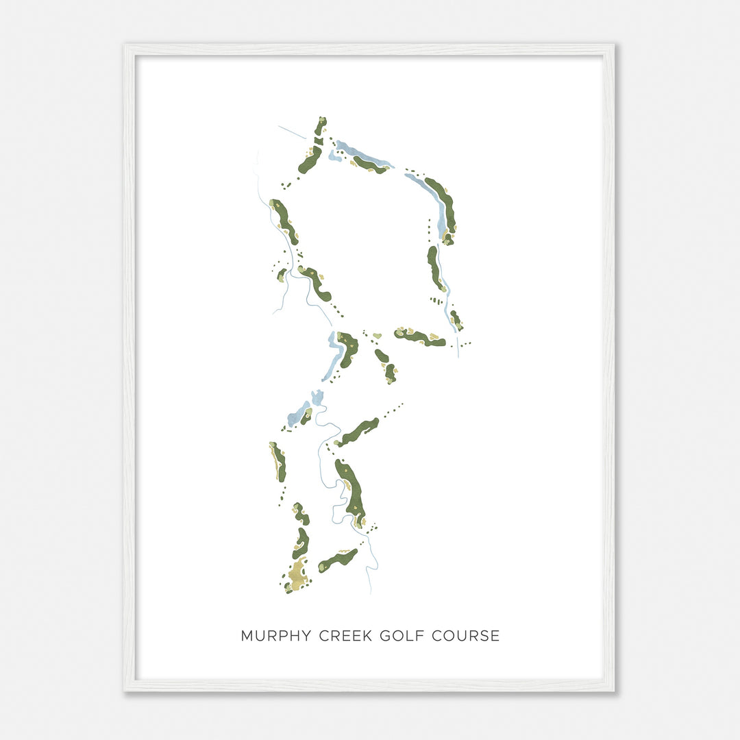 Print of Murphy Creek Golf Course Modern Map