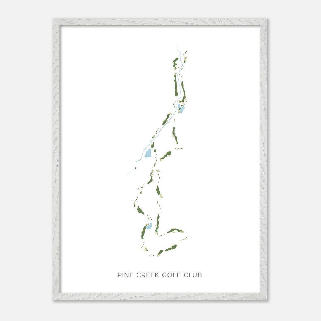 Print of Pine Creek Golf Club Modern Map