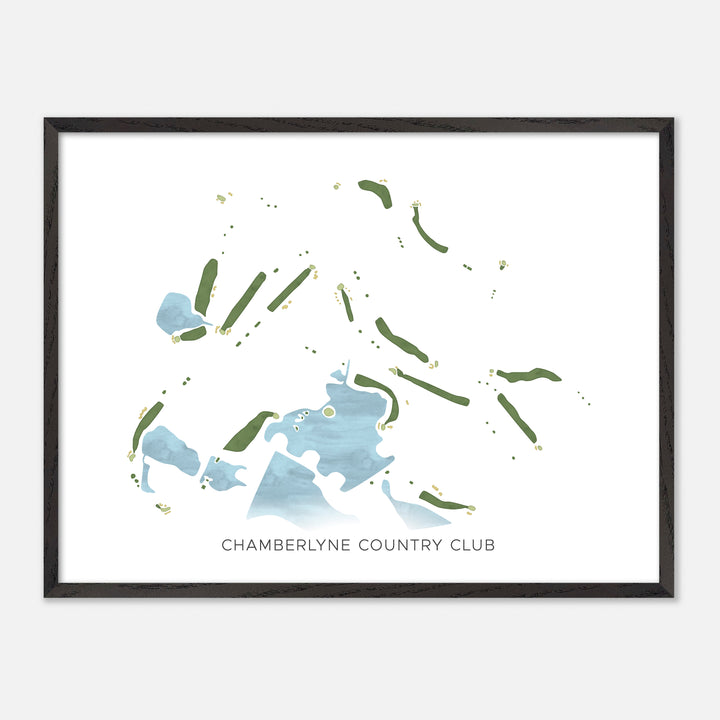 Print of Chamberlyne Country Club Modern Map