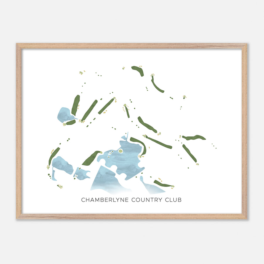 Print of Chamberlyne Country Club Modern Map