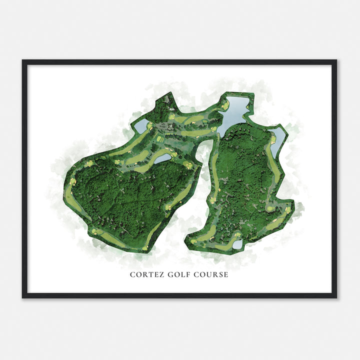 Print of Cortez Golf Course Classic Map