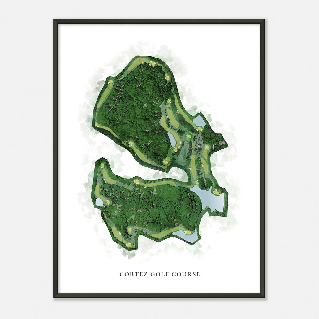 Print of Cortez Golf Course Classic Map