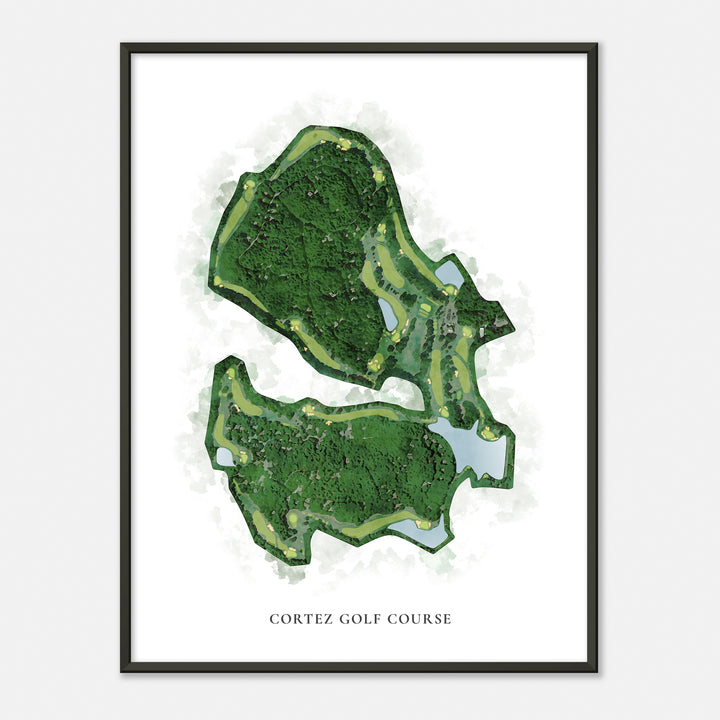 Print of Cortez Golf Course Classic Map