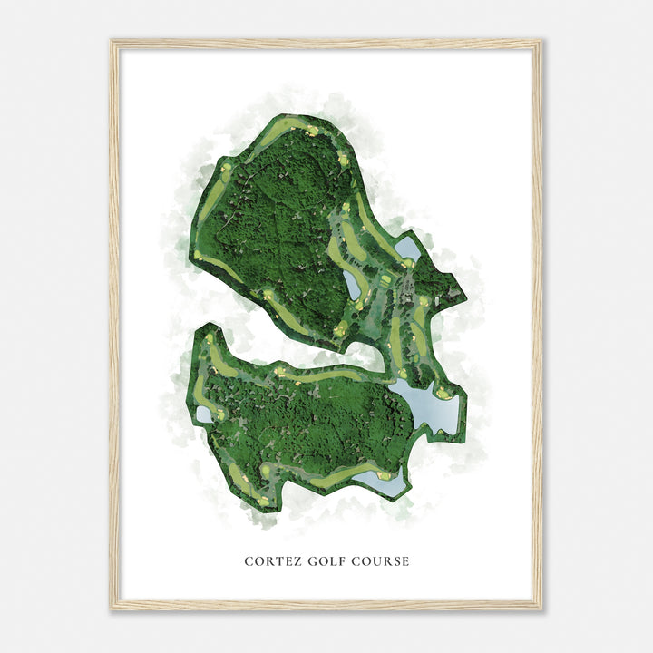 Print of Cortez Golf Course Classic Map