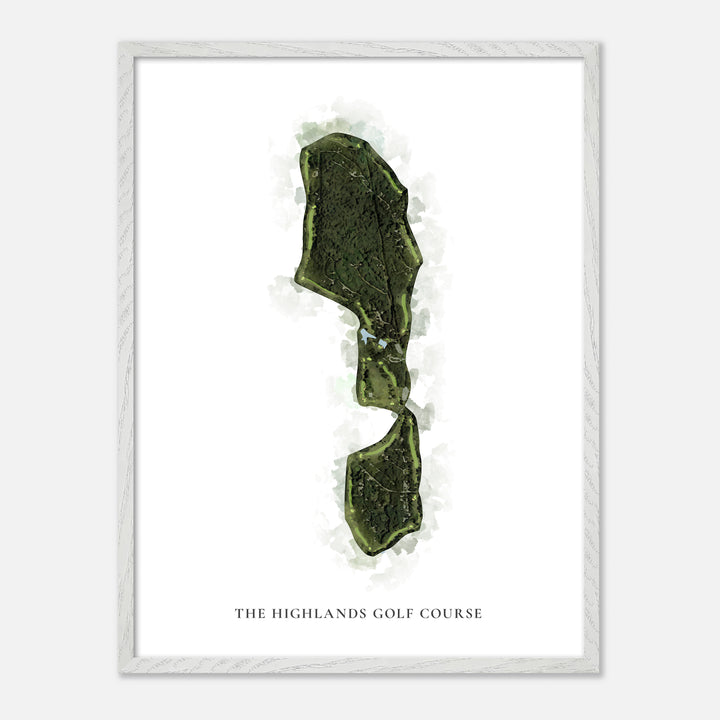 Print of The Highlands Golf Course Classic Map