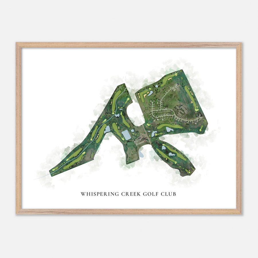 Print of Whispering Creek Golf Club Classic Map