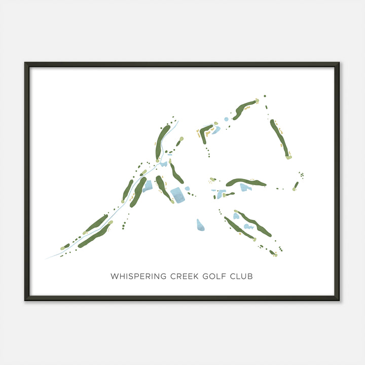 Print of Whispering Creek Golf Club Modern Map