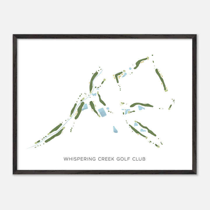 Print of Whispering Creek Golf Club Modern Map