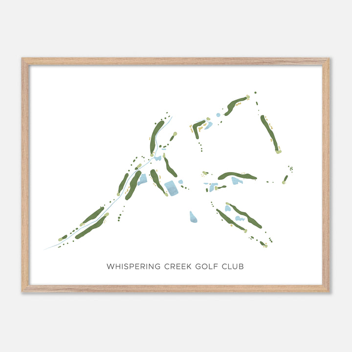 Print of Whispering Creek Golf Club Modern Map