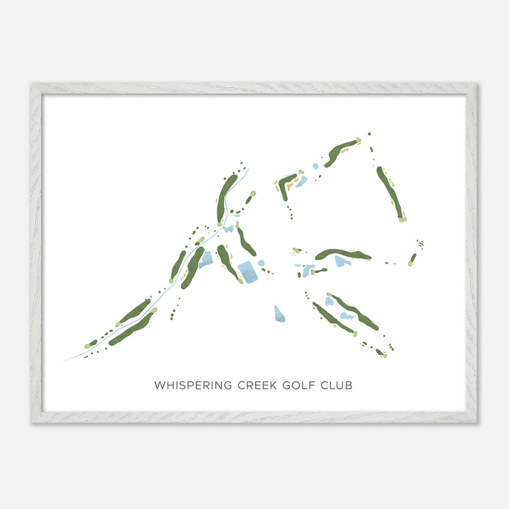 Print of Whispering Creek Golf Club Modern Map
