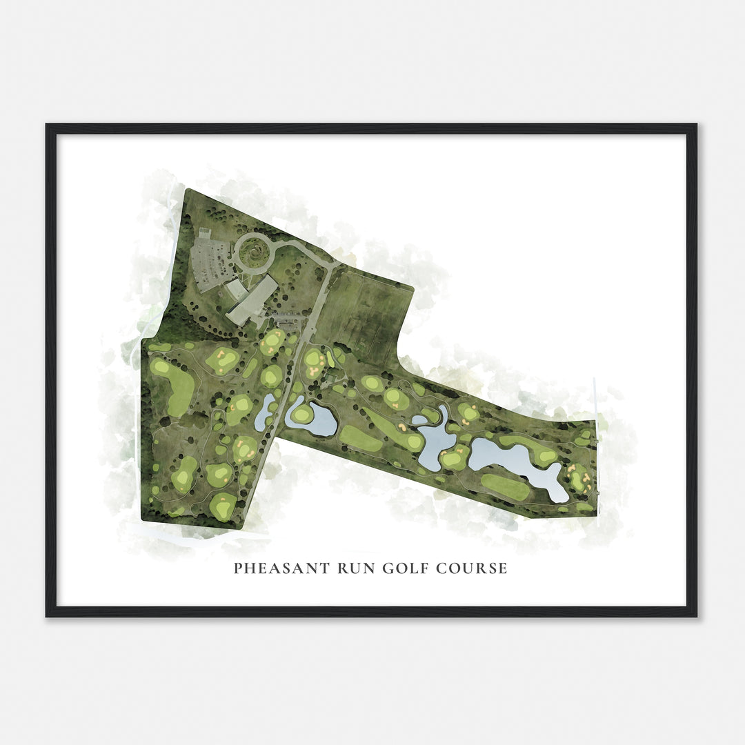 Print of Pheasant Run Golf Course Classic Map