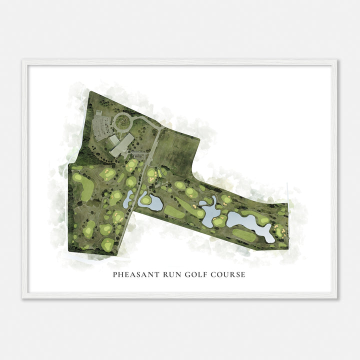 Print of Pheasant Run Golf Course Classic Map