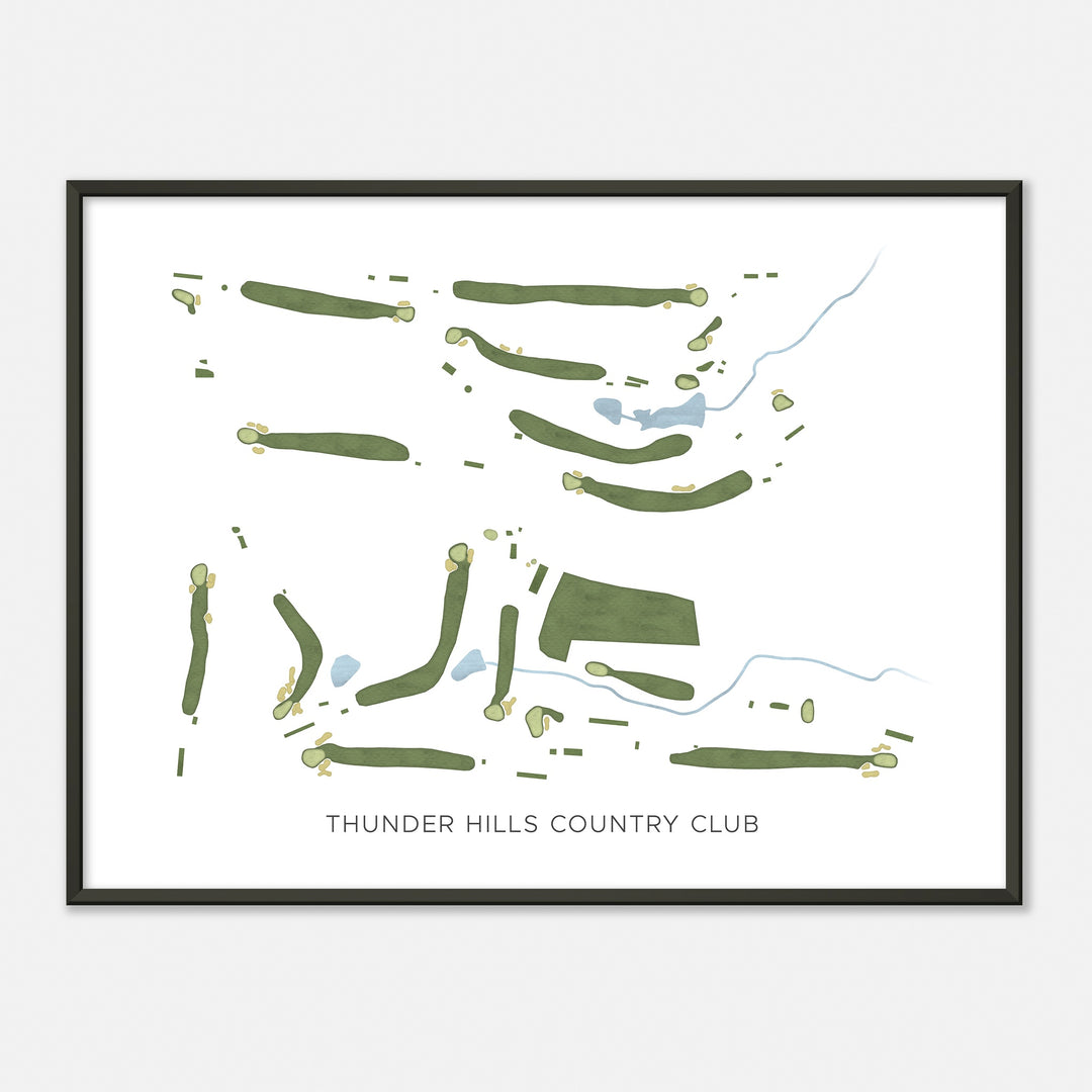 Print of Thunder Hills Country Club Modern Map