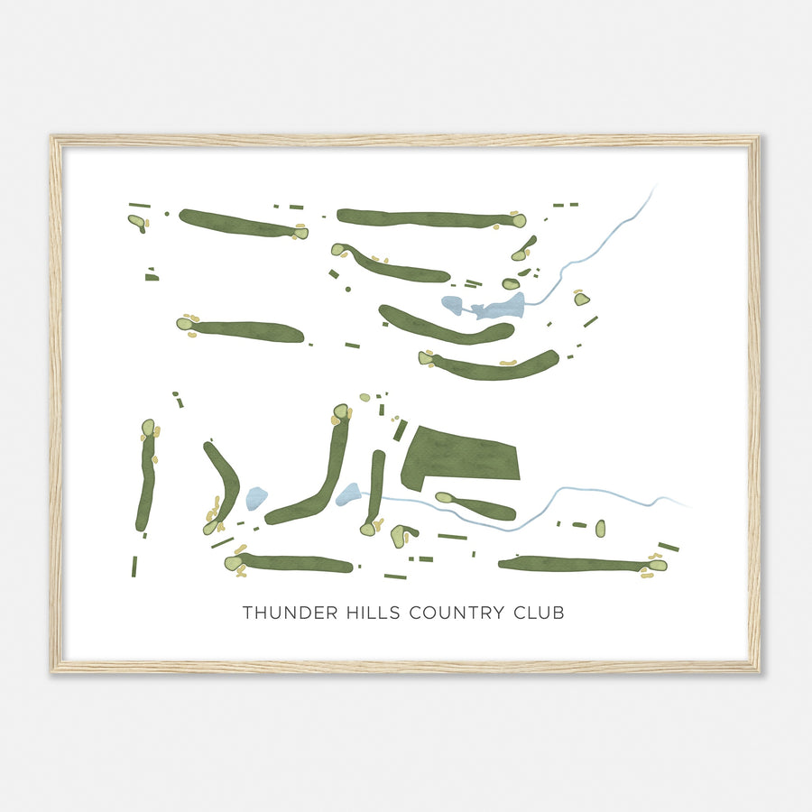 Print of Thunder Hills Country Club Modern Map