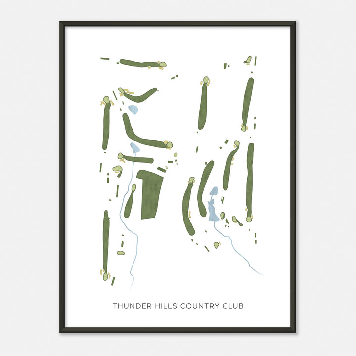 Print of Thunder Hills Country Club Modern Map