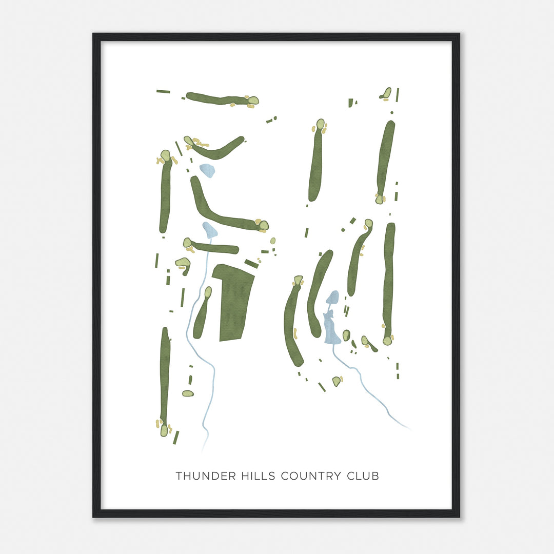 Print of Thunder Hills Country Club Modern Map