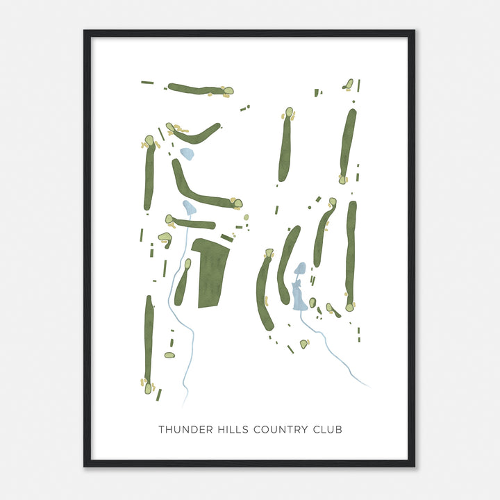 Print of Thunder Hills Country Club Modern Map