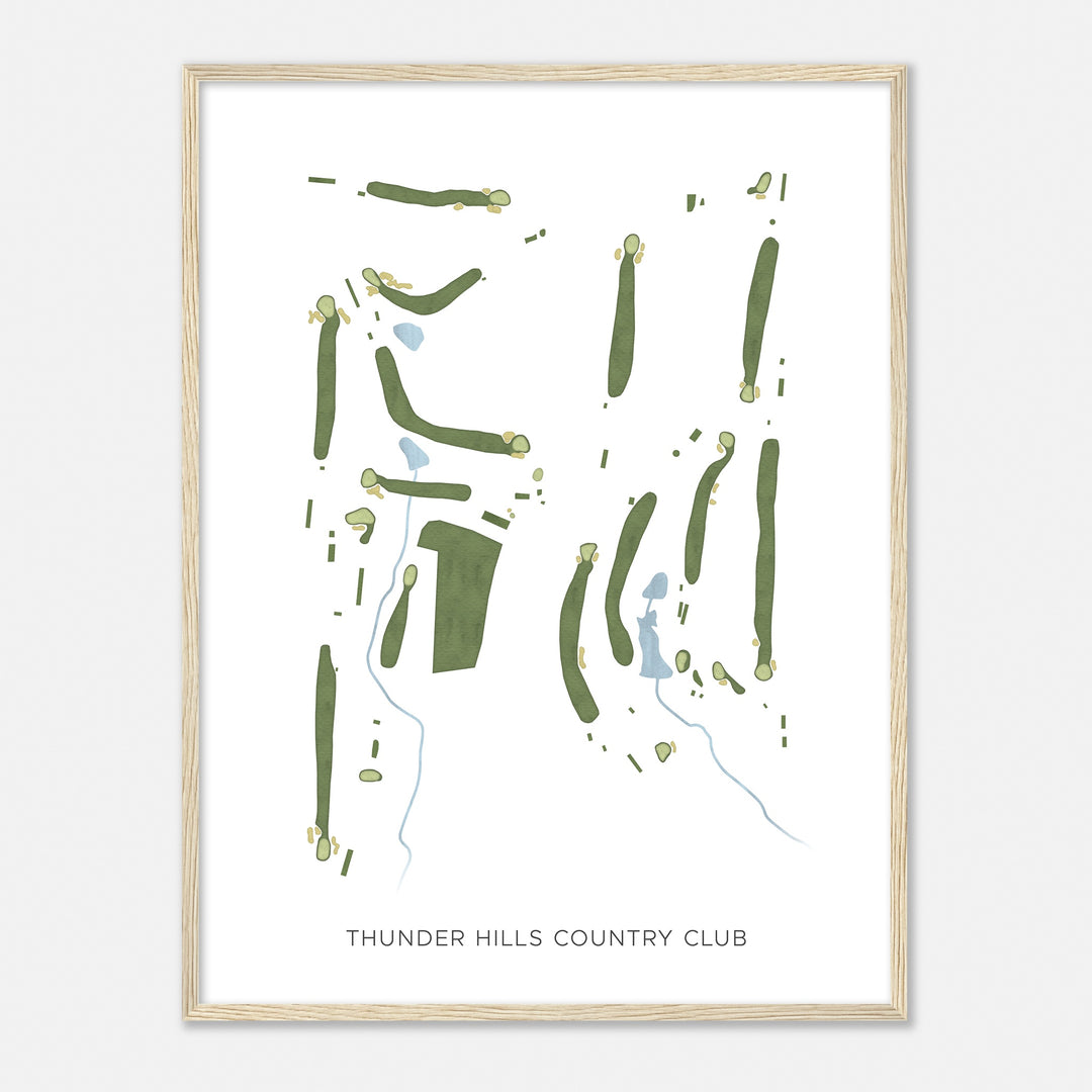 Print of Thunder Hills Country Club Modern Map