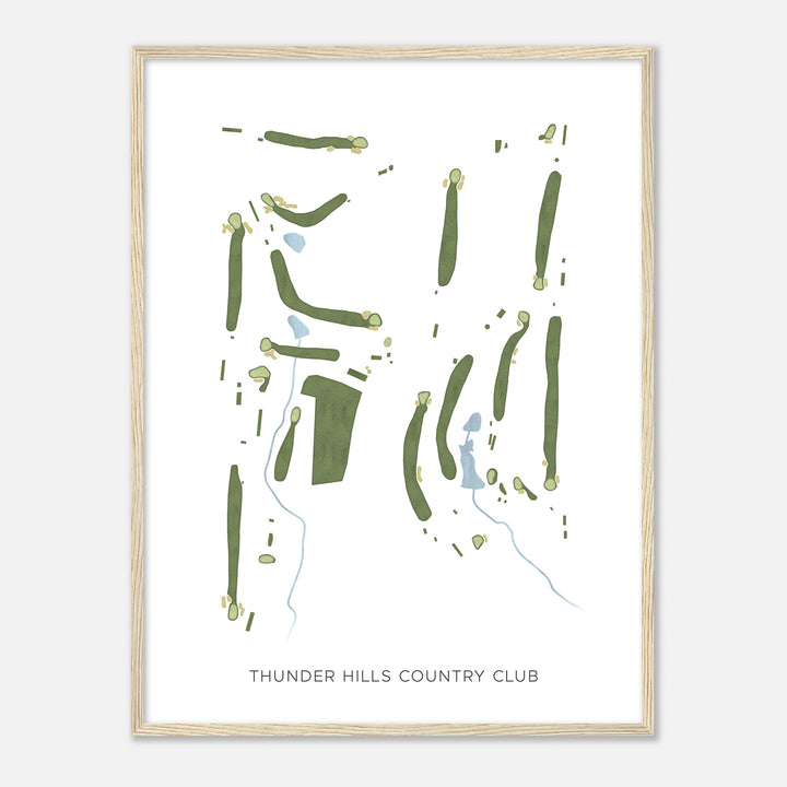 Print of Thunder Hills Country Club Modern Map
