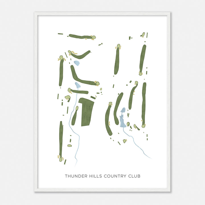 Print of Thunder Hills Country Club Modern Map