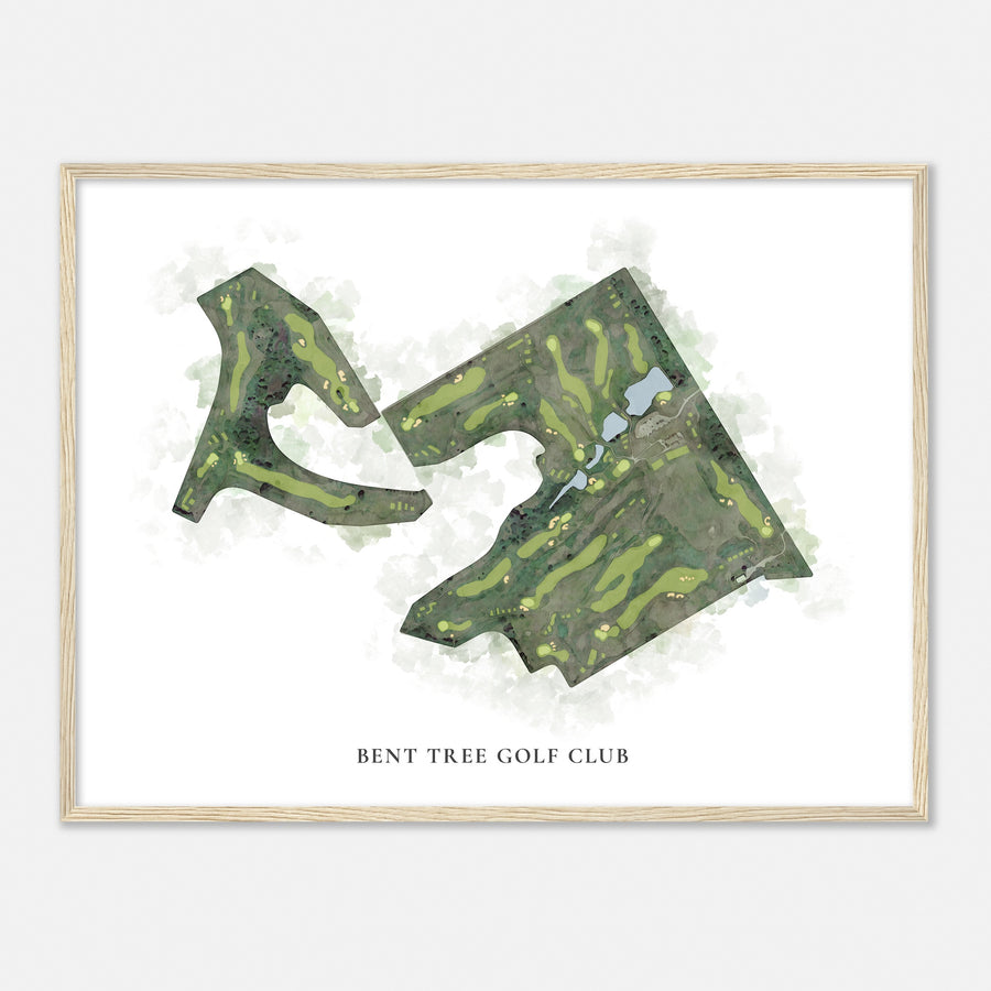 Print of Bent Tree Golf Club Classic Map