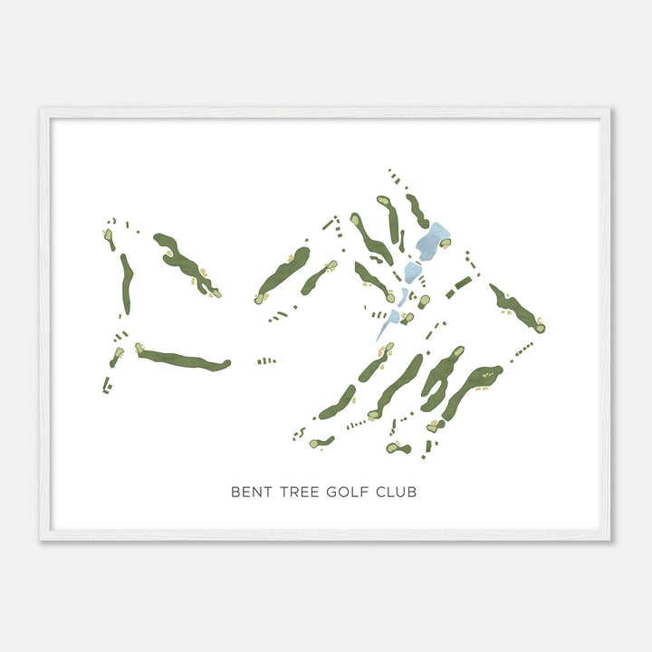 Print of Bent Tree Golf Club Modern Map