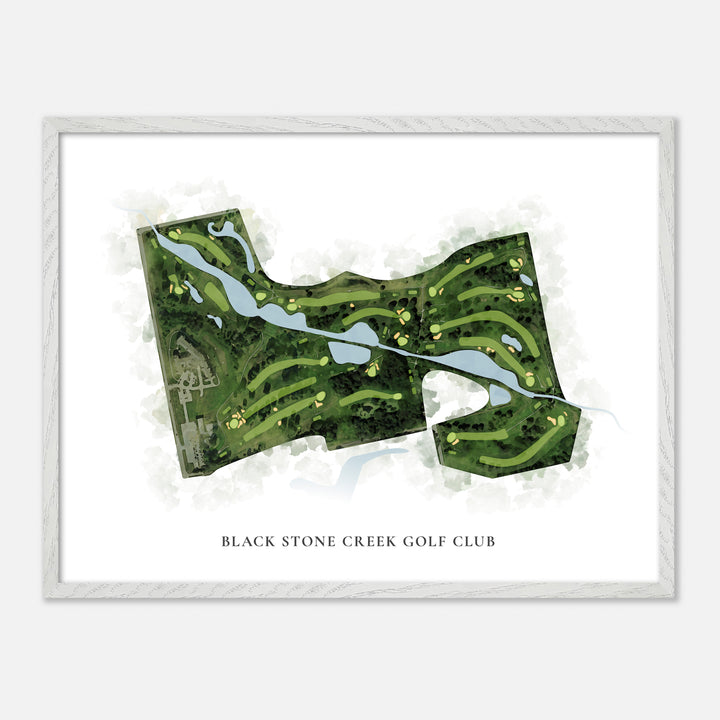 Print of Black Stone Creek Golf Club Classic Map