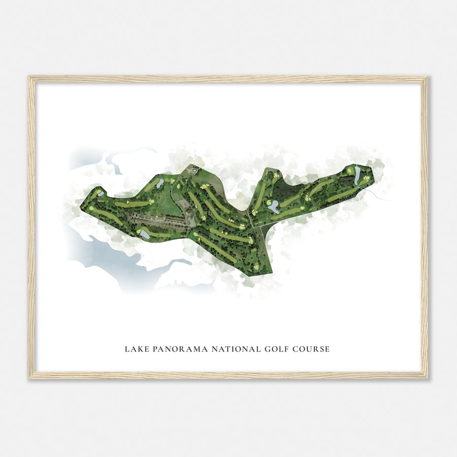 Print of Lake Panorama National Golf Course Classic Map