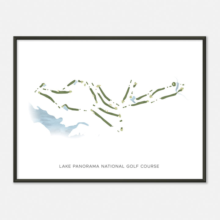Print of Lake Panorama National Golf Course Modern Map