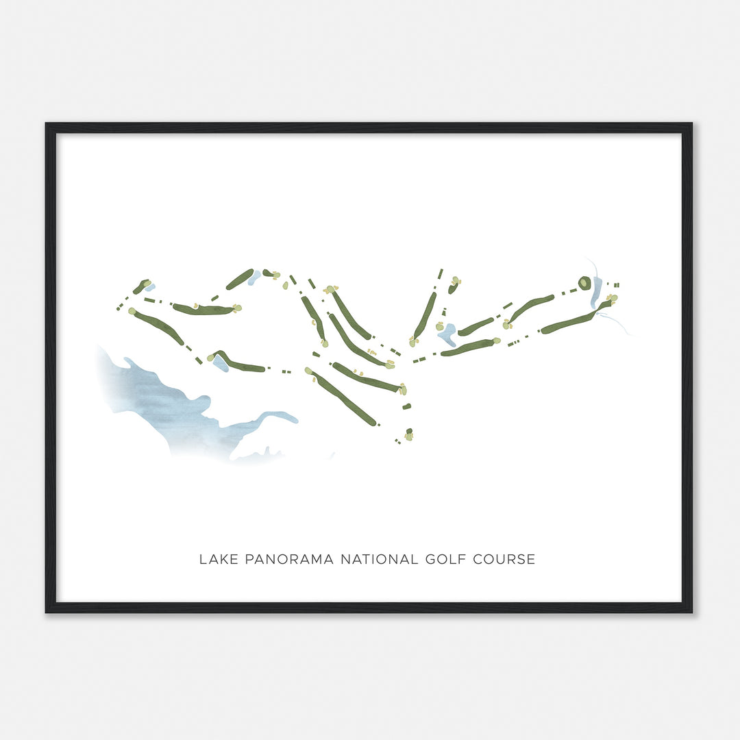 Print of Lake Panorama National Golf Course Modern Map